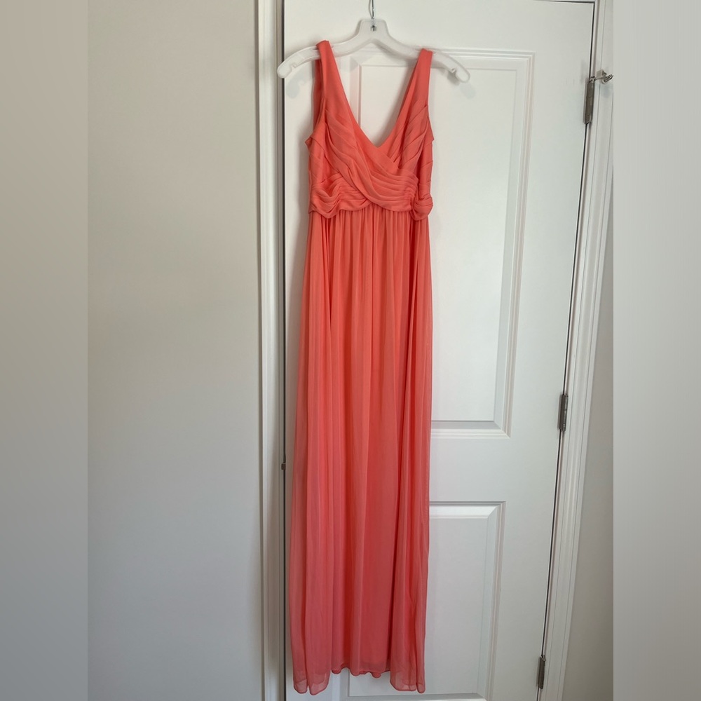 Coral bridesmaids dress